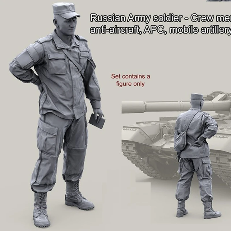 1/35 Die-Casting Resin Figure Model Building Kits Modern Russian army Soldiers Armored Crew Unassembled and Unpaint Toys
1/35 Die-Casting Resin Figure Model Building Kits Modern Russian army Soldiers Armored Crew Unassembled and Unpaint Toys