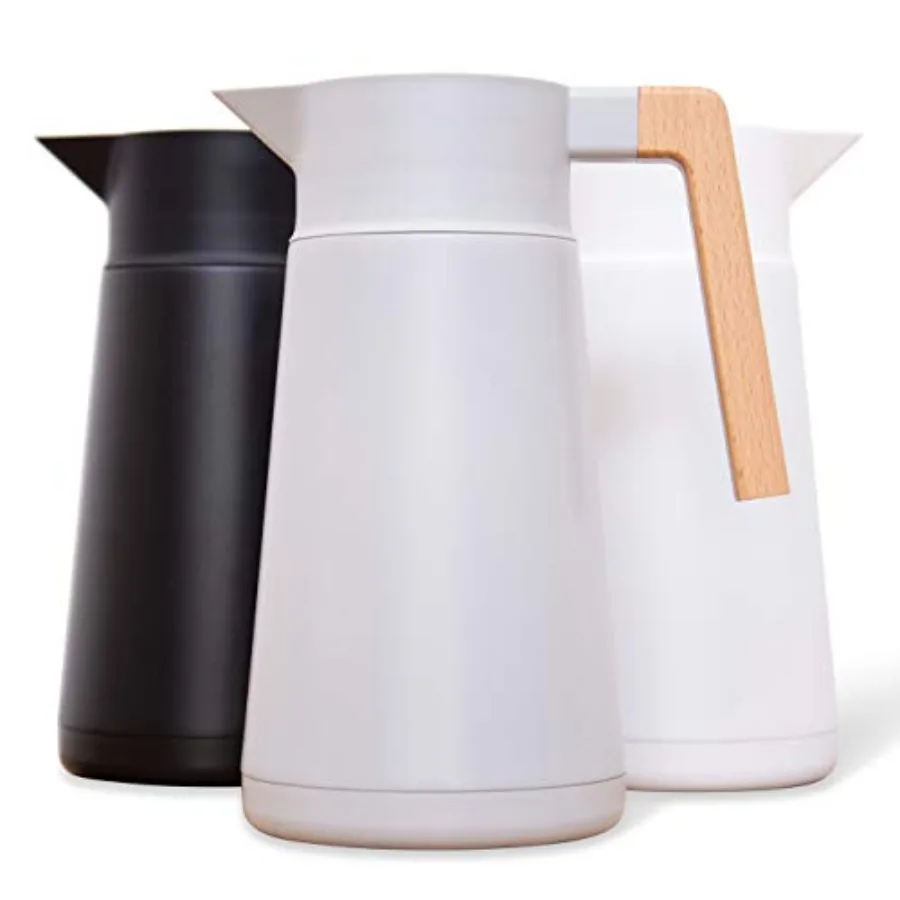 Thermal Coffee Carafe 68 Oz - Large Stainless Steel Insulated Carafe - 2 L Double Walled Vacuum Thermos Coffee and Beverage Dis
Thermal Coffee Carafe 68 Oz - Large Stainless Steel Insulated Carafe - 2 L Double Walled Vacuum Thermos Coffee and Beverage Dis