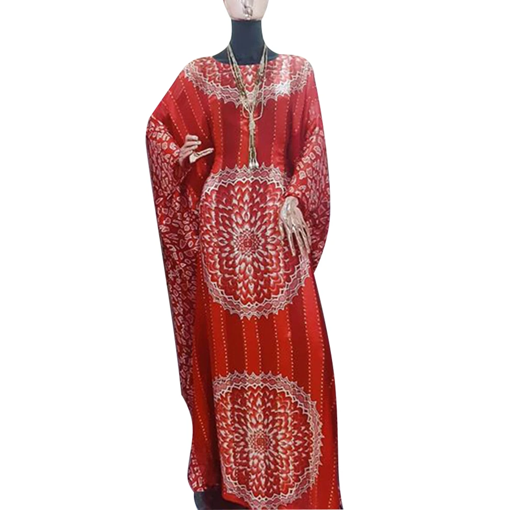 African Dresses Women 2022 Latest Fashion Exquisite Print O-neck Bat Sleeve Robe Gowns Muslim Femme Boubou For Holiday Party
African Dresses Women 2022 Latest Fashion Exquisite Print O-neck Bat Sleeve Robe Gowns Muslim Femme Boubou For Holiday Party