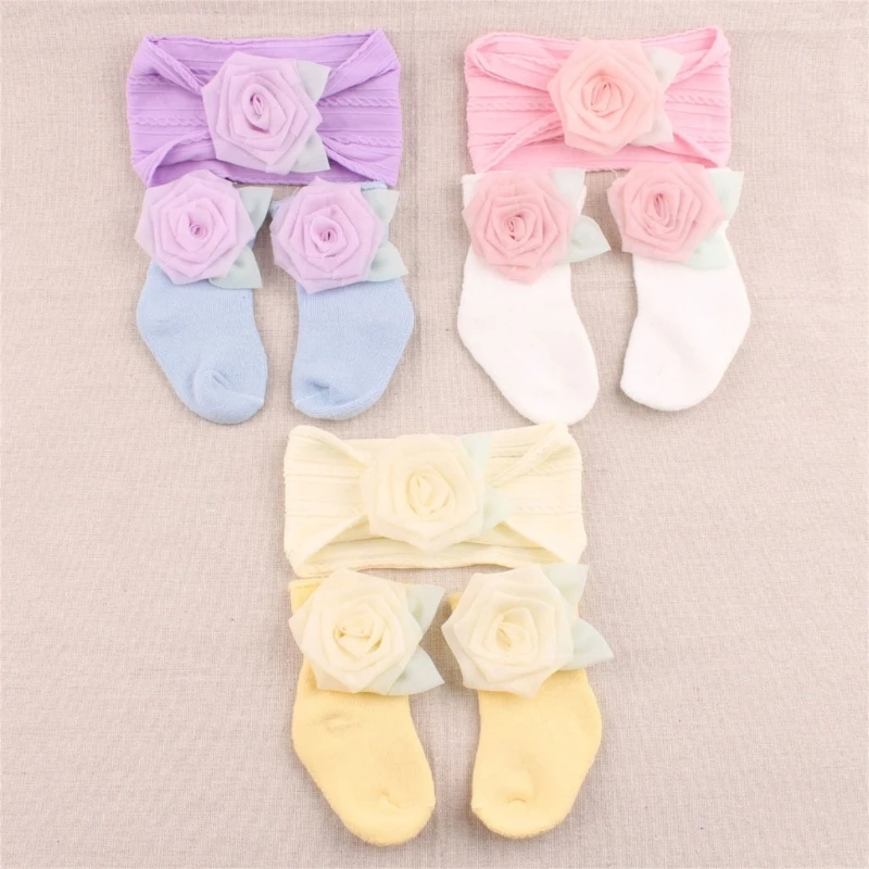 Infant Sock And Hairband set Toddler Sock & Headpiece Comfortable Baby Hosiery & Headgear Cotton Socks for Boy Girls A2UB
Infant Sock And Hairband set Toddler Sock & Headpiece Comfortable Baby Hosiery & Headgear Cotton Socks for Boy Girls A2UB