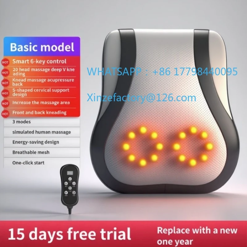 Настраиваемая электрическая массажная подушка для шеи, голова шиацу, шейная подушка безопасности, массажер для тела, спины, талии, автомобиля с подогревом, вибра
Настраиваемая электрическая массажная подушка для шеи, голова шиацу, шейная подушка безопасности, массажер для тела, спины, талии, автомобиля с подогревом, вибра