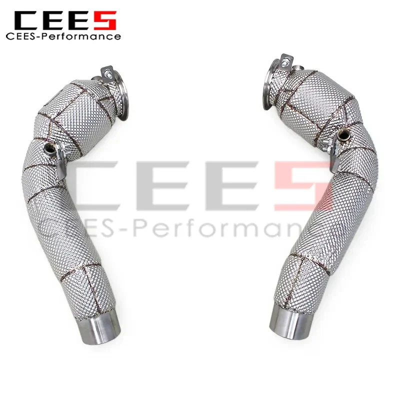 cees TTurbo Downpipe for BMW M5/M6 F06/F10/F12/F13 4.4TT 2012-2016 SS304 Sport Catalytic Converters Downpipe with Heat Shield
cees TTurbo Downpipe for BMW M5/M6 F06/F10/F12/F13 4.4TT 2012-2016 SS304 Sport Catalytic Converters Downpipe with Heat Shield