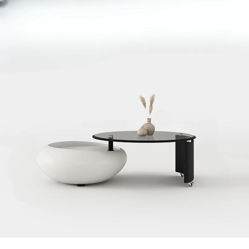 Creative round Glass Tea Table High Sense Modern Simple Rotating round Coffee Table
Creative round Glass Tea Table High Sense Modern Simple Rotating round Coffee Table