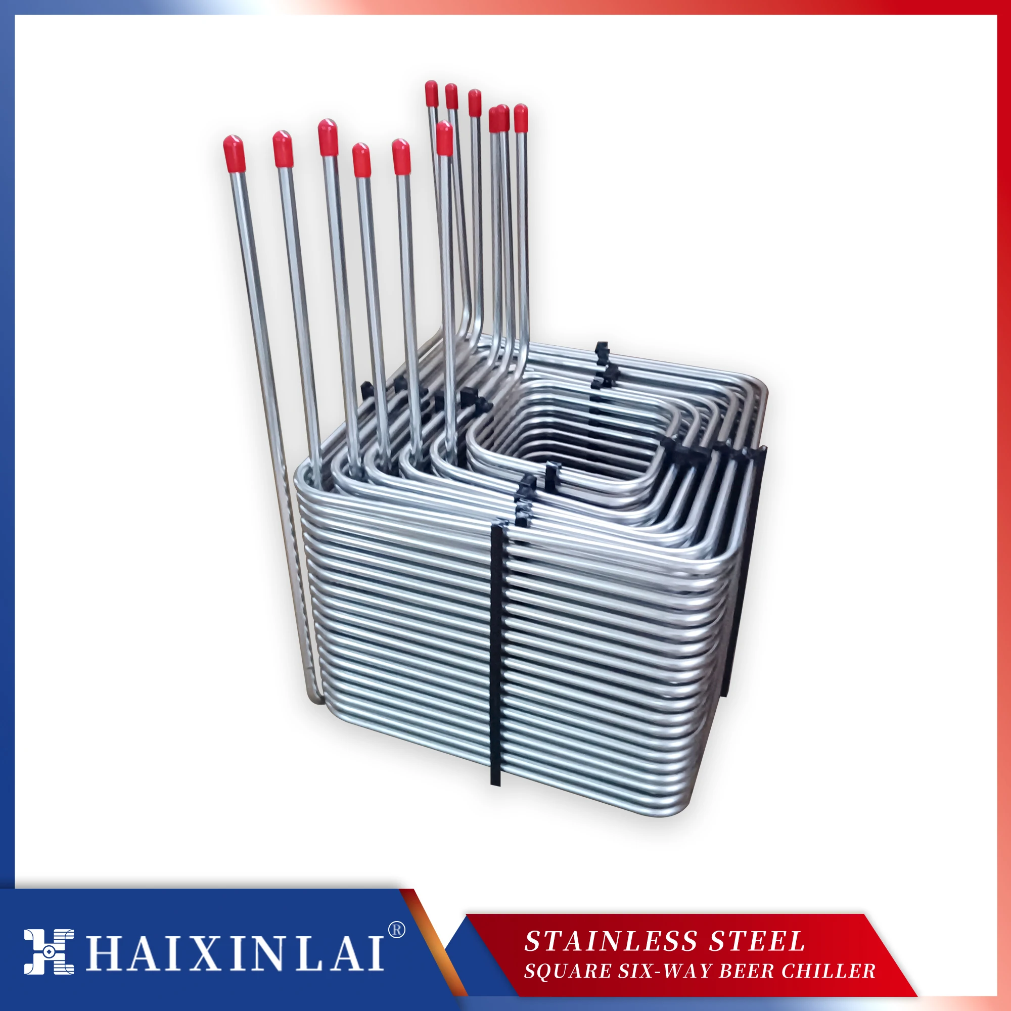 Six Way Square Stainless Steel Coil, Square Cooler, Root Beer Machine Cooling Coil, Water Cooling Coil, 304 Stainless Steel
Six Way Square Stainless Steel Coil, Square Cooler, Root Beer Machine Cooling Coil, Water Cooling Coil, 304 Stainless Steel