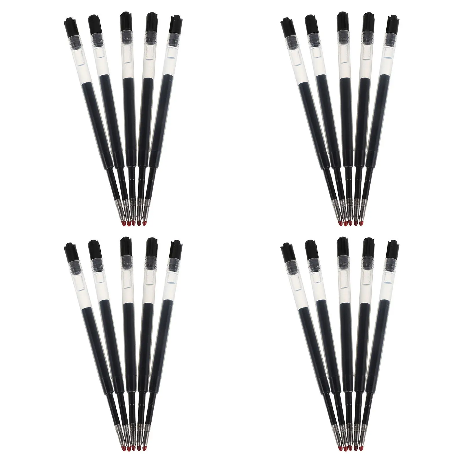 20Pcs Black Ballpoint Pen Refills 0.5mm Retractable Plastic Ink Refill Smooth Quick Dry Writing for Office School Journal Notes
20Pcs Black Ballpoint Pen Refills 0.5mm Retractable Plastic Ink Refill Smooth Quick Dry Writing for Office School Journal Notes