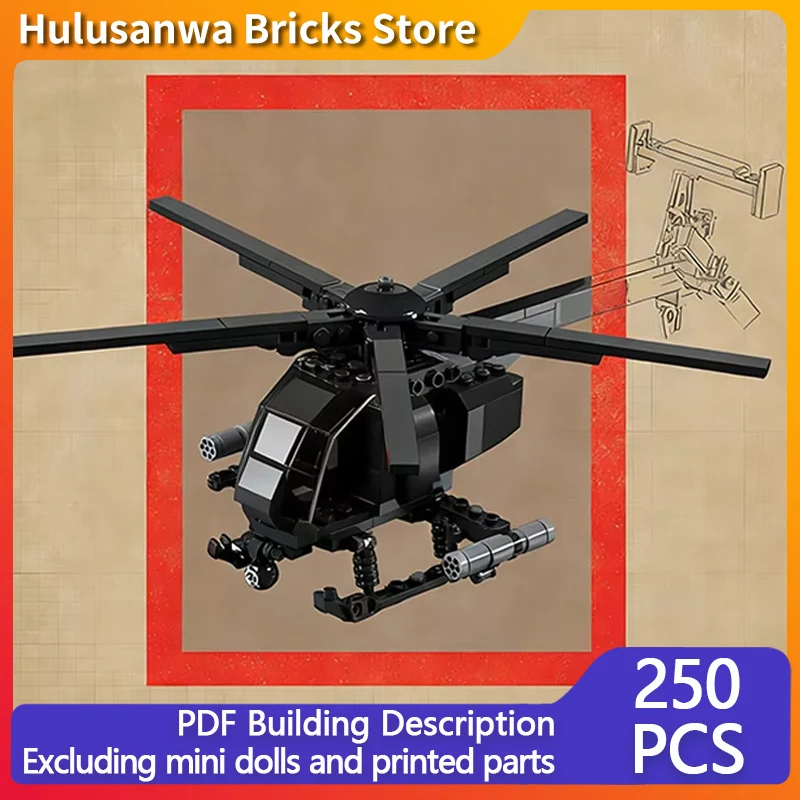 AH-6 Heavy Helicopter Model MOC Building Bricks War Equipment Modular Technology Gifts Holiday Assemble Children Toys Suit
AH-6 Heavy Helicopter Model MOC Building Bricks War Equipment Modular Technology Gifts Holiday Assemble Children Toys Suit
