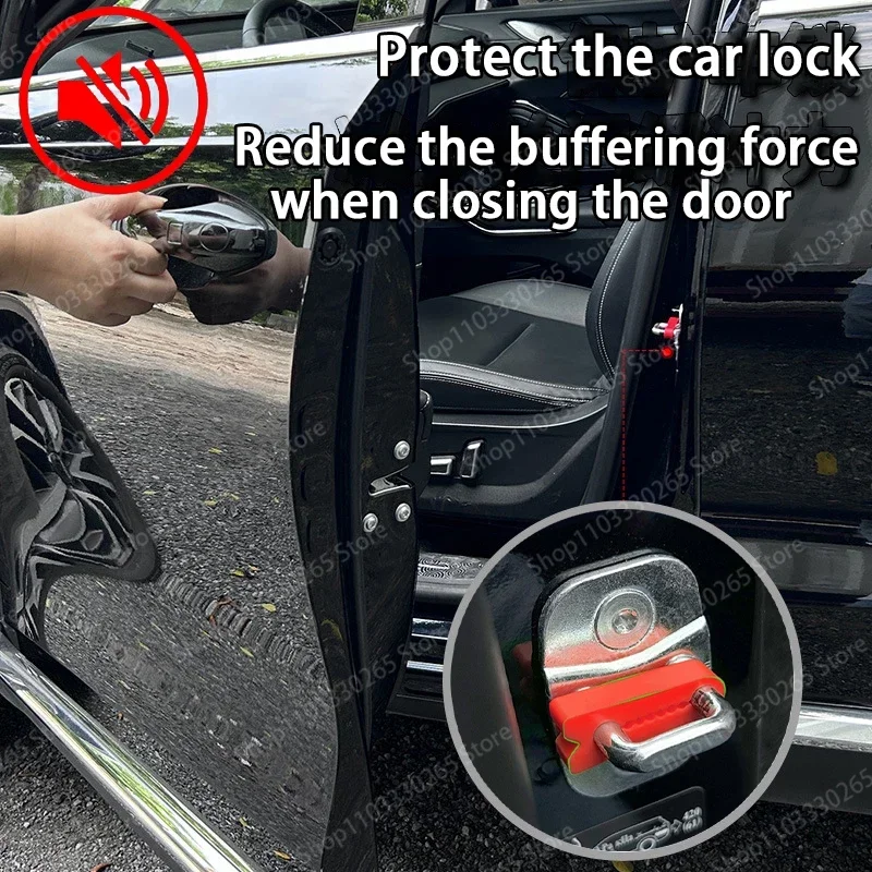 Silicone door lock buckle protective cover, car door lock shock-absorbing buffer rubber pad, thickened anti-collision sticker
Silicone door lock buckle protective cover, car door lock shock-absorbing buffer rubber pad, thickened anti-collision sticker
