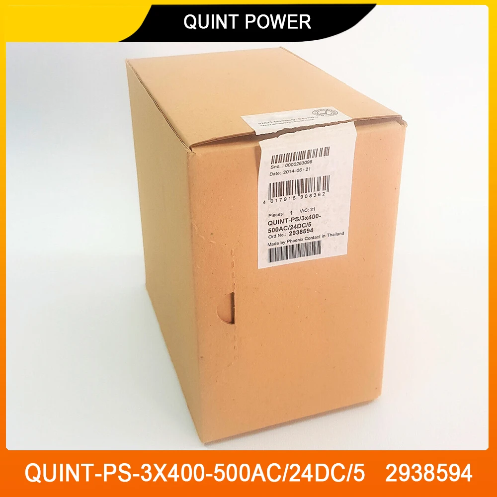 New QUINT-PS-3X400-500AC/24DC/5 2938594 QUINT POWER 24VDC/5A For Phoenix Switching Power Supply
New QUINT-PS-3X400-500AC/24DC/5 2938594 QUINT POWER 24VDC/5A For Phoenix Switching Power Supply