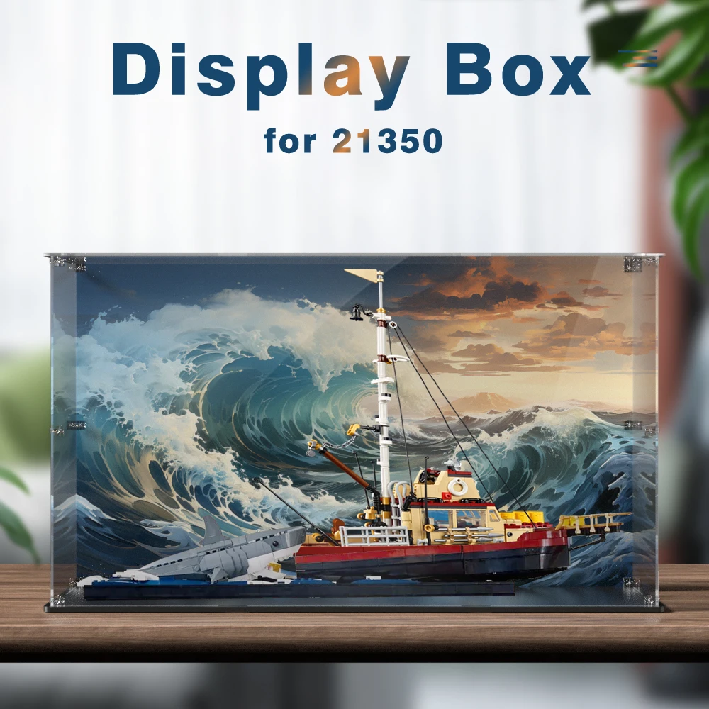 Display box for lego 21350 display case for Jaws building block dustproof clear showcase toy bricks storage box
Display box for lego 21350 display case for Jaws building block dustproof clear showcase toy bricks storage box