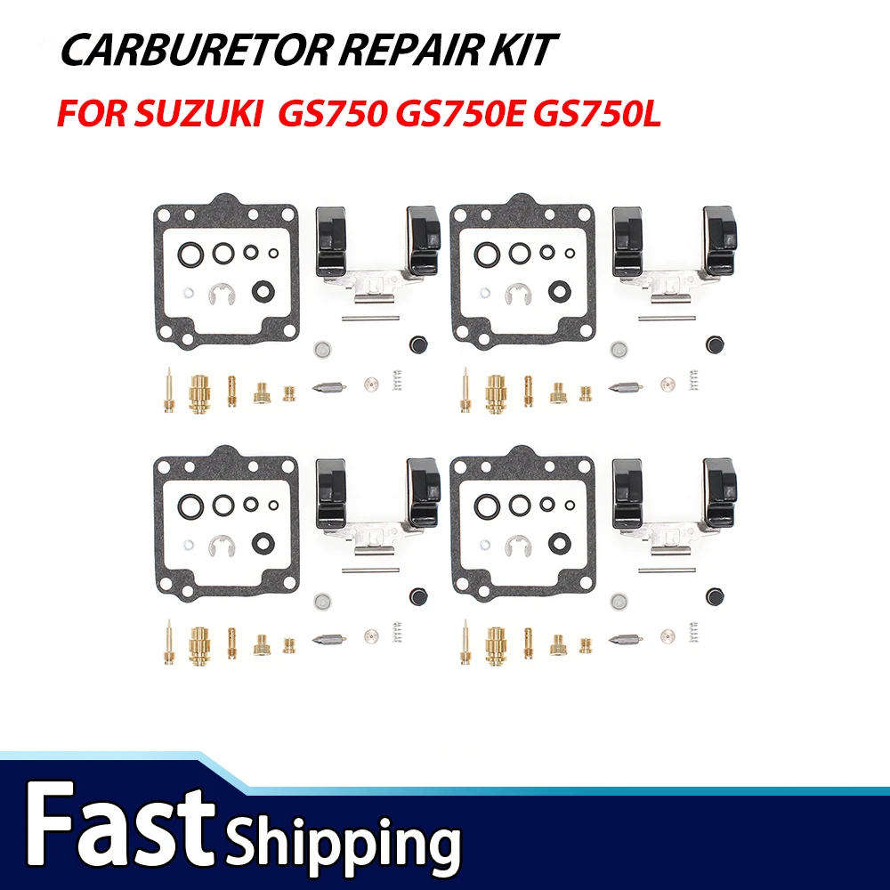 4 Sets For Suzuki GS750 GS750E GS750L GS750T 1980-1983 Carburetor Repair Kit Carb Rebuild Set With Float Gasket
4 Sets For Suzuki GS750 GS750E GS750L GS750T 1980-1983 Carburetor Repair Kit Carb Rebuild Set With Float Gasket