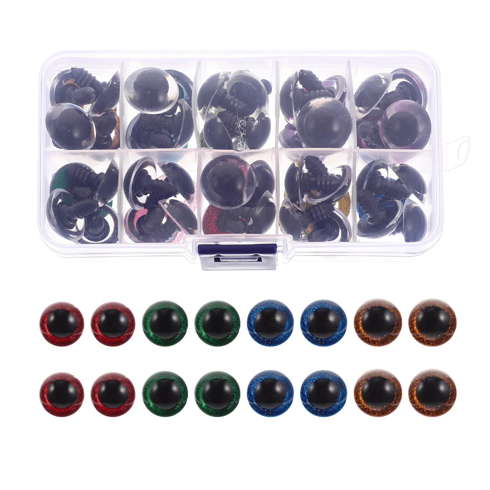 Набор пластиковых безопасных глазок для игрушек, крупный комплект, имитация, для вязания крючком и рукоделия, с шайбами
Набор пластиковых безопасных глазок для игрушек, крупный комплект, имитация, для вязания крючком и рукоделия, с шайбами