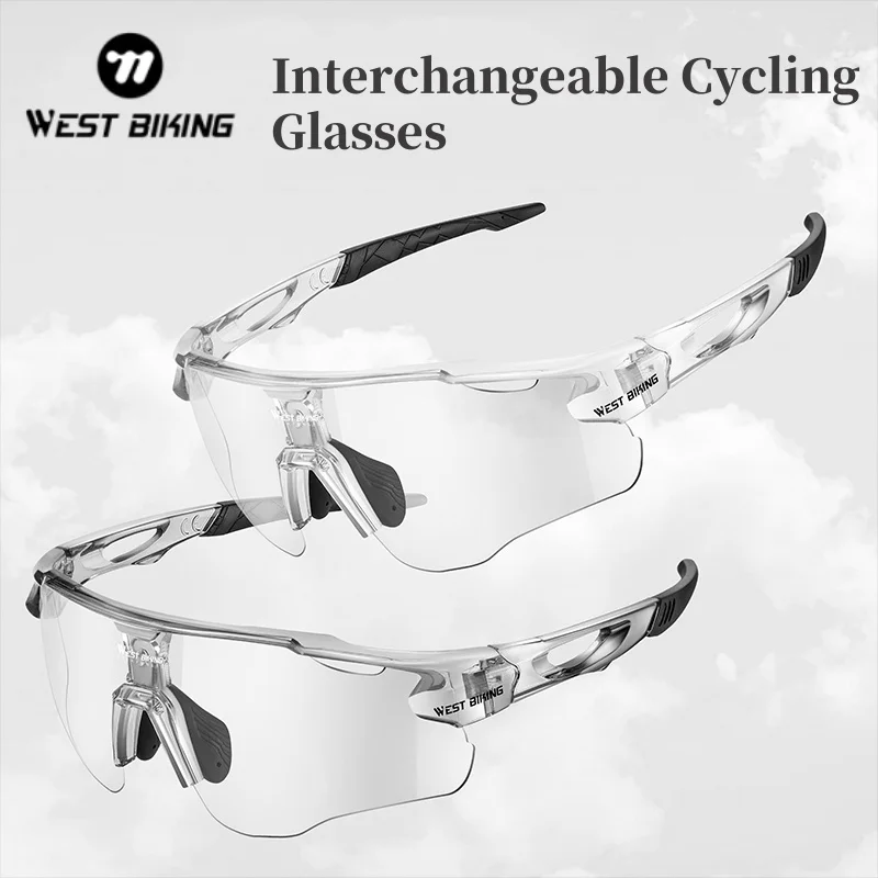 WEST BIKING Cycling Glasses With Interchangeable 3 Lenses Lightweight UV400 Sunglasses Men Women Eyewear Outdoor Sports Goggles
WEST BIKING Cycling Glasses With Interchangeable 3 Lenses Lightweight UV400 Sunglasses Men Women Eyewear Outdoor Sports Goggles
