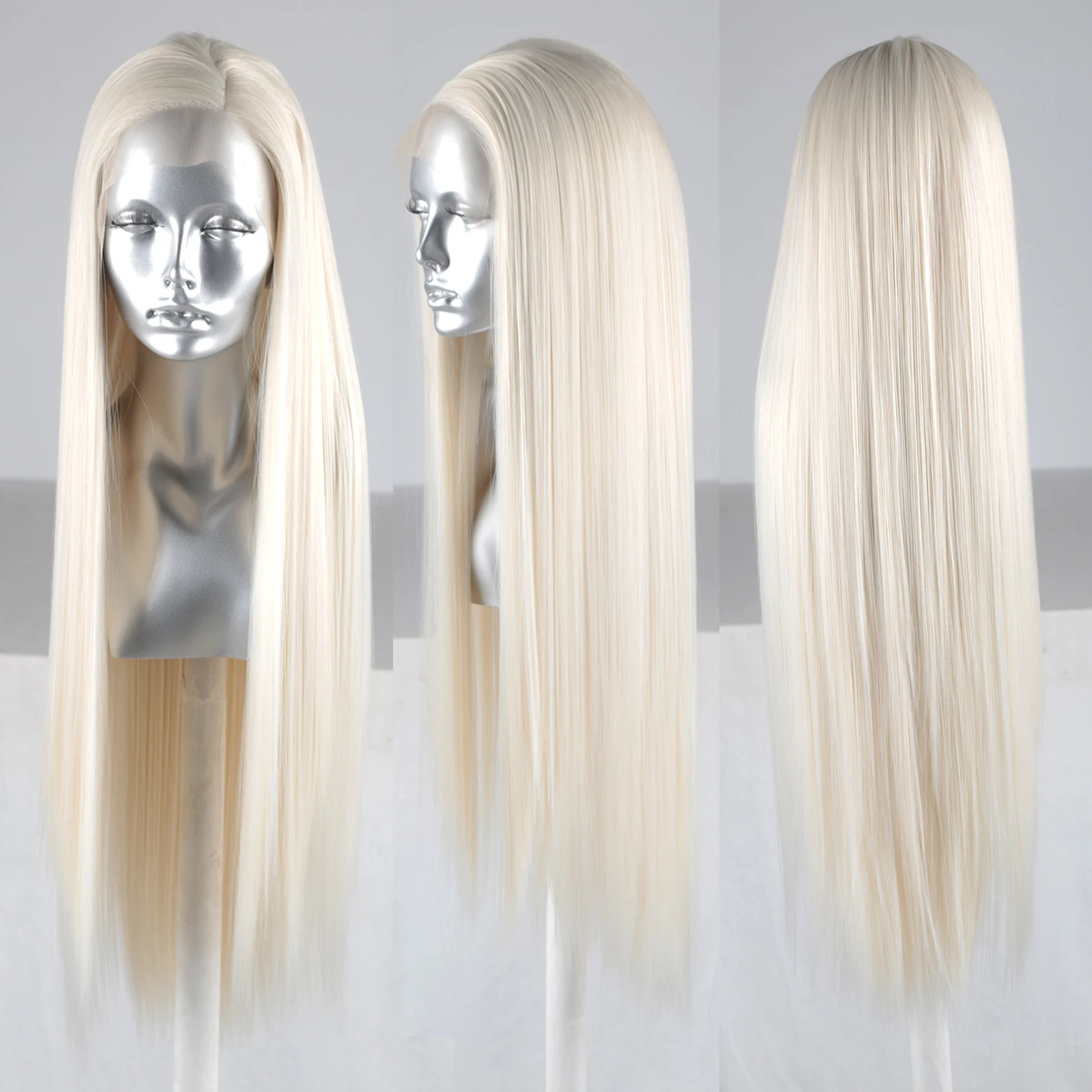 Platinum Blonde Lace Front Wig 13x4 Long Silky Straight Synthetic Hair Heat Resistant Blonde Hair Natural Hairline Daily Wear
Platinum Blonde Lace Front Wig 13x4 Long Silky Straight Synthetic Hair Heat Resistant Blonde Hair Natural Hairline Daily Wear