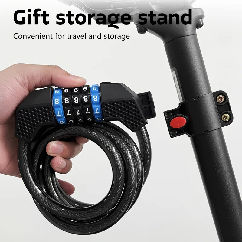 Thickened Steel Cable Password Lock 5Digit Anti Theft Lock for Mountain Bike Electric Motorcycle Road Bike Cycling Security Lock
Thickened Steel Cable Password Lock 5Digit Anti Theft Lock for Mountain Bike Electric Motorcycle Road Bike Cycling Security Lock