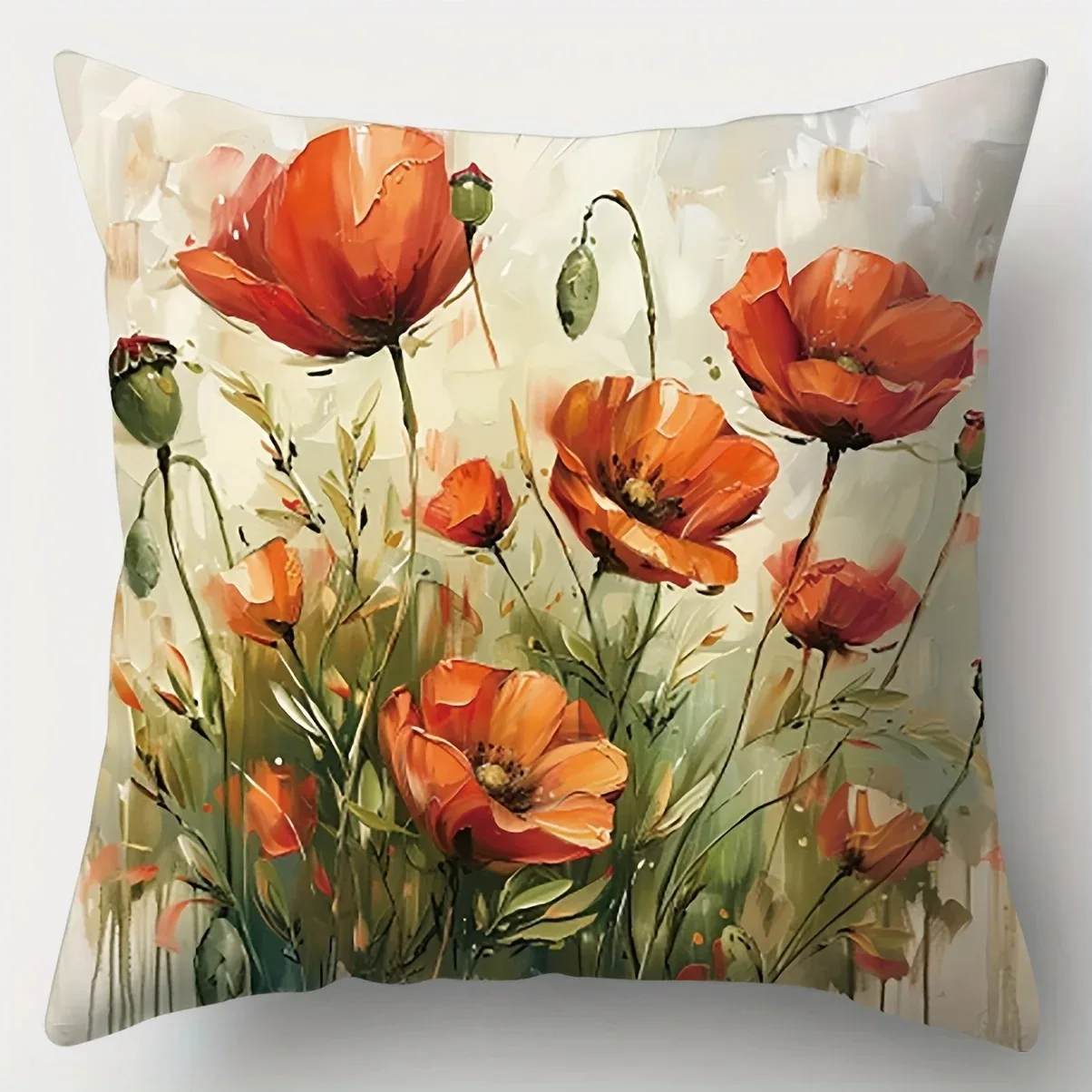 Spring Oil Painting Flower Pillowcase 2D Flat Printed Peach Skin Cushion Cover for Couch Bedroom Floral Home Decoration 40x40
Spring Oil Painting Flower Pillowcase 2D Flat Printed Peach Skin Cushion Cover for Couch Bedroom Floral Home Decoration 40x40