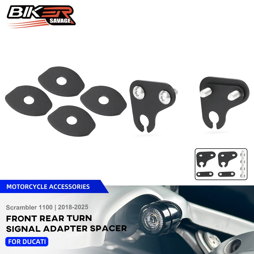 S1100 8mm Rear Front Turn Signal light For Ducati Scrambler 1100 Sport Pro Indicator Blinker Spacers Plate LED Light Base Gasket
S1100 8mm Rear Front Turn Signal light For Ducati Scrambler 1100 Sport Pro Indicator Blinker Spacers Plate LED Light Base Gasket