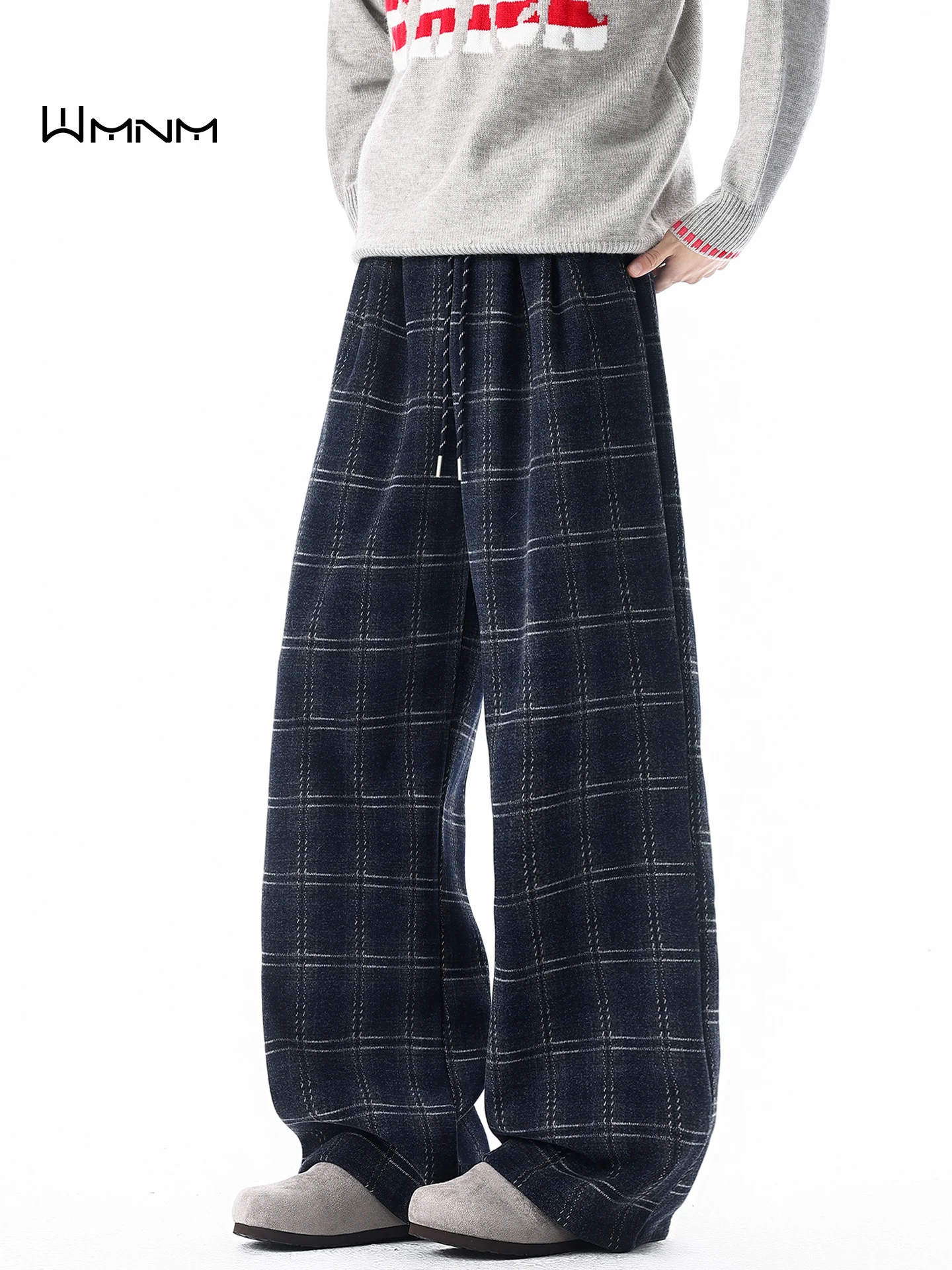 Американские ретро-брюки в клетку, утепленные, широкие, повседневные, мужские, осенне-зимние, свободного кроя, с высокой талией, прямые брюки-трубы
Американские ретро-брюки в клетку, утепленные, широкие, повседневные, мужские, осенне-зимние, свободного кроя, с высокой талией, прямые брюки-трубы