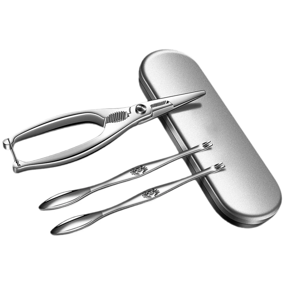 1 set Crab Tools Stainless Steel Crab Picks Forks Picks Crackers Seafood Eating Kitchen Dining Accessories Storage Box
1 set Crab Tools Stainless Steel Crab Picks Forks Picks Crackers Seafood Eating Kitchen Dining Accessories Storage Box