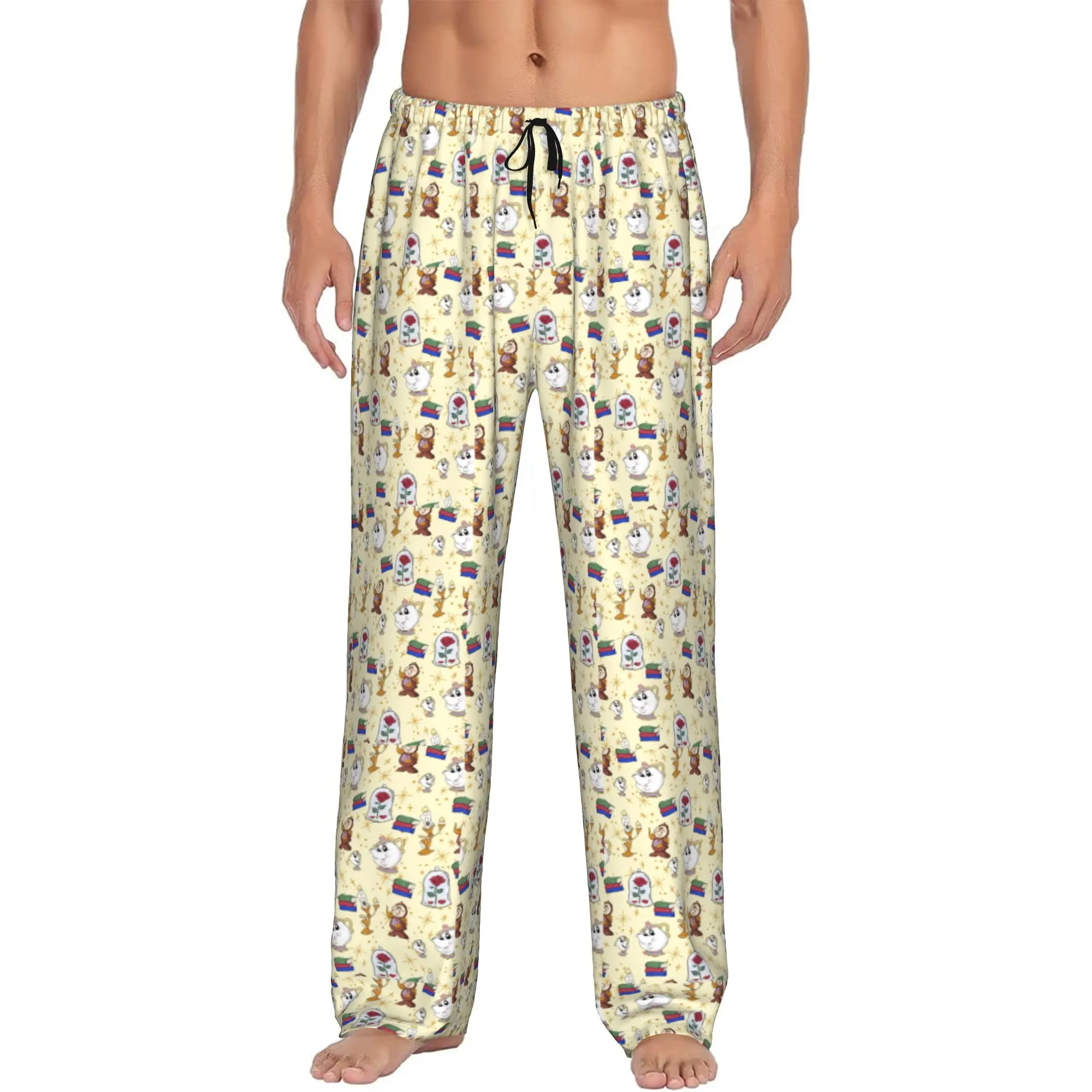 Custom Print Beauty And The Beast Pajama Pants Men Sleep Sleepwear Bottoms with Pockets
Custom Print Beauty And The Beast Pajama Pants Men Sleep Sleepwear Bottoms with Pockets