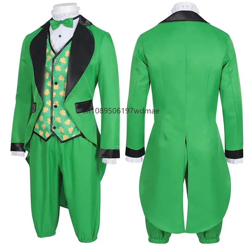 Adult Men Irish Traditional St Patrick Day Carvinal Leprechaun Cosplay Cosutme Green Tailcoat Role Play Party Outfits
Adult Men Irish Traditional St Patrick Day Carvinal Leprechaun Cosplay Cosutme Green Tailcoat Role Play Party Outfits
