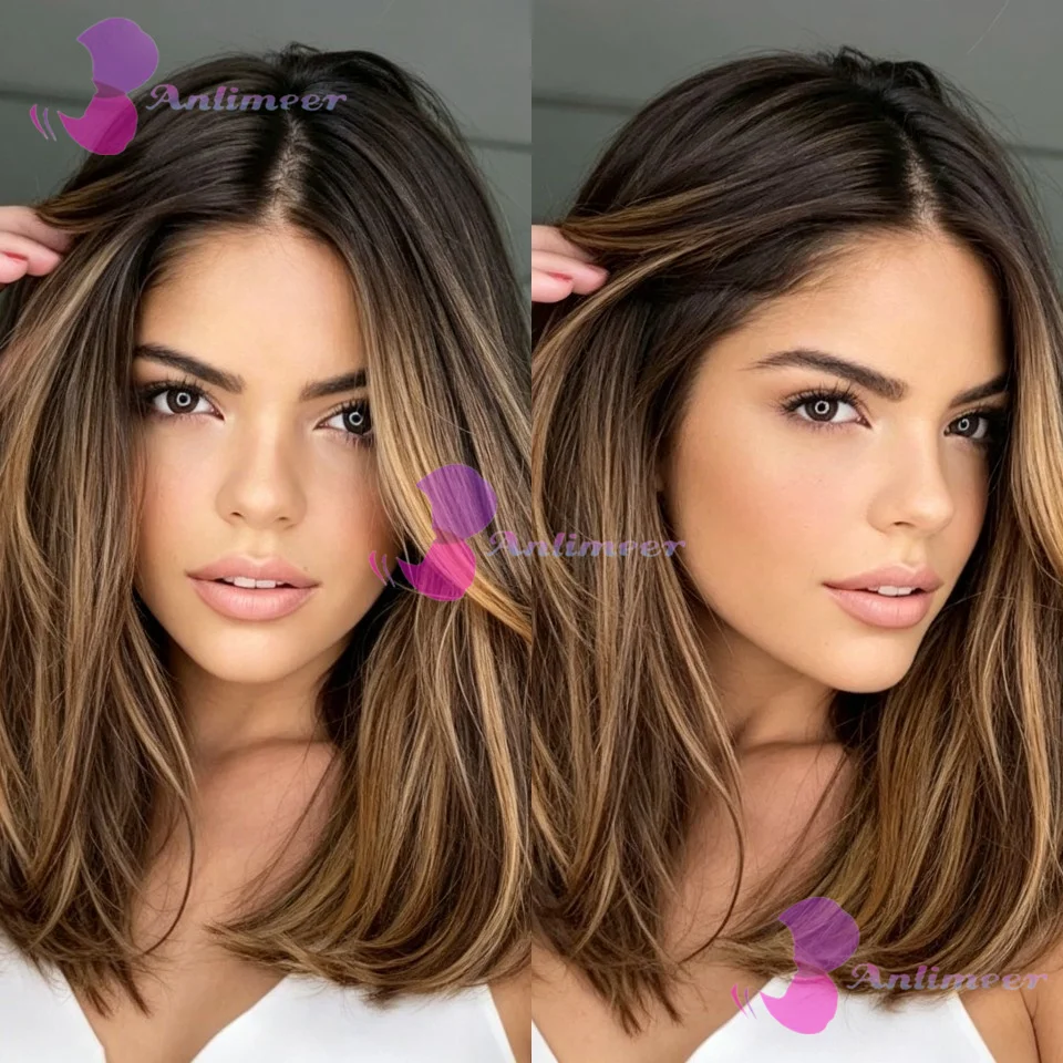 4/27 Brown Blonde Human Hair Glueless Short Bob Straight Wigs Pre Plucked 5x5 Silk Base Closure Wigs 13x6/360/Full Lace Bob Wigs
4/27 Brown Blonde Human Hair Glueless Short Bob Straight Wigs Pre Plucked 5x5 Silk Base Closure Wigs 13x6/360/Full Lace Bob Wigs