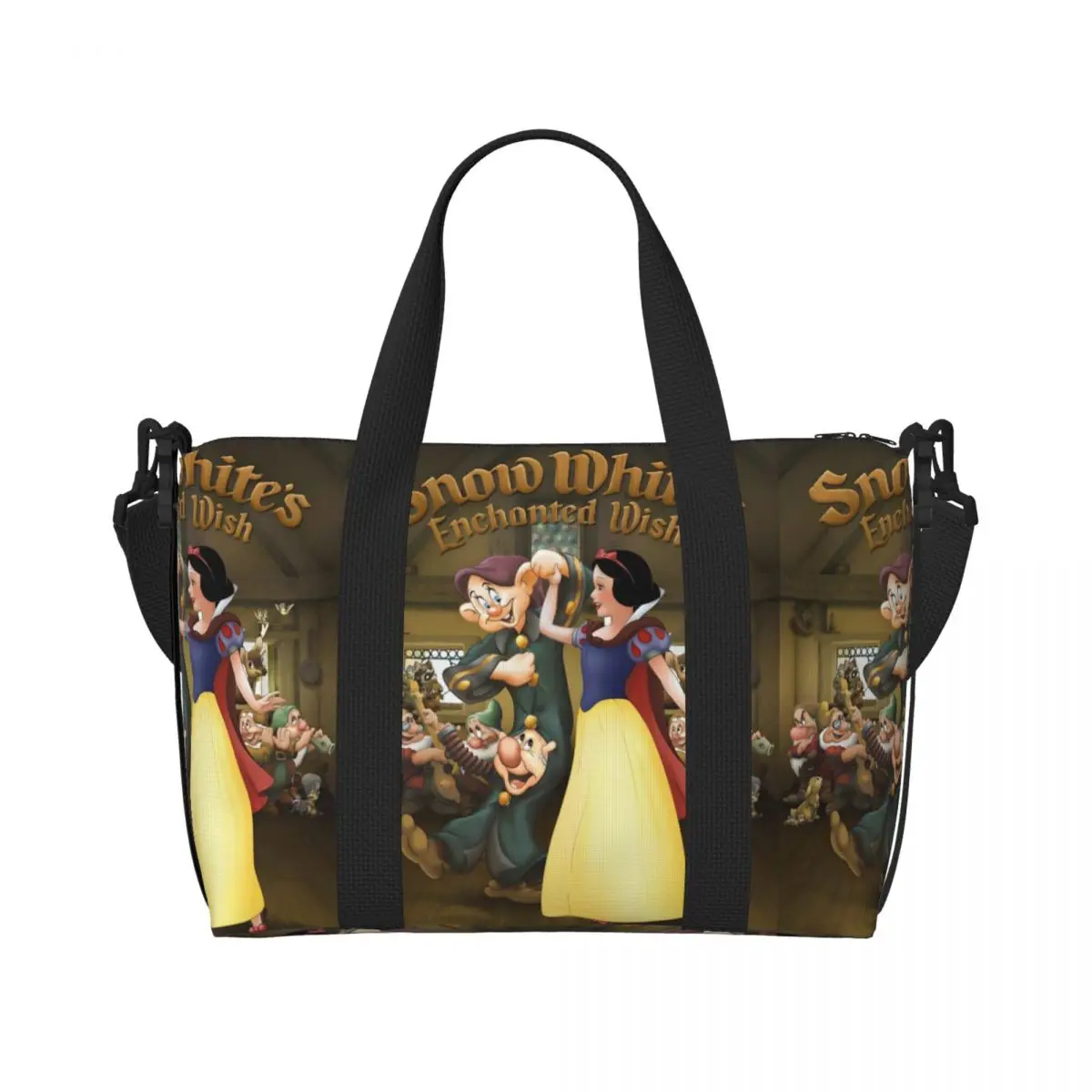 Custom Snow White And The Seven Dwarfs Tote Bag Women Large Capacity Kawaii Princess Beach Gym Shoulder Travel Bag
Custom Snow White And The Seven Dwarfs Tote Bag Women Large Capacity Kawaii Princess Beach Gym Shoulder Travel Bag