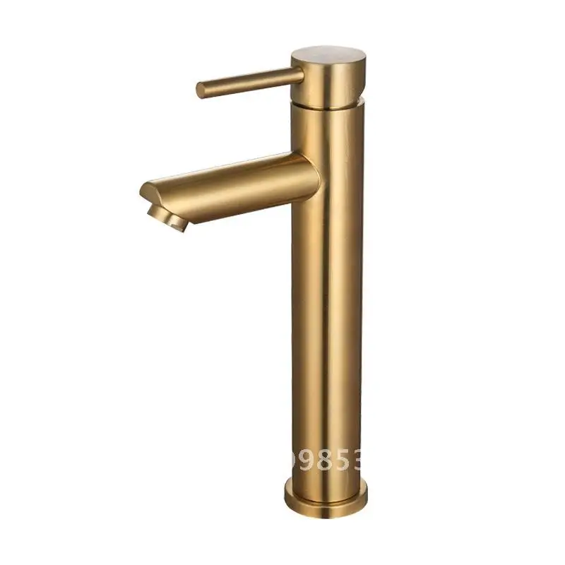 Brushed Gold Stainless Steel Basin Faucet Luxury Hot And Cold Washbasin Mixer Tap with Simple Light Design for Bathroom
Brushed Gold Stainless Steel Basin Faucet Luxury Hot And Cold Washbasin Mixer Tap with Simple Light Design for Bathroom