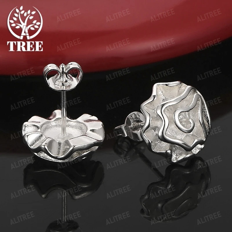 Exquisite Beautiful 925 Sterling Silver Flower Stud Earrings For Women Party Engagements Weddings Accessories Jewelry Gifts
Exquisite Beautiful 925 Sterling Silver Flower Stud Earrings For Women Party Engagements Weddings Accessories Jewelry Gifts