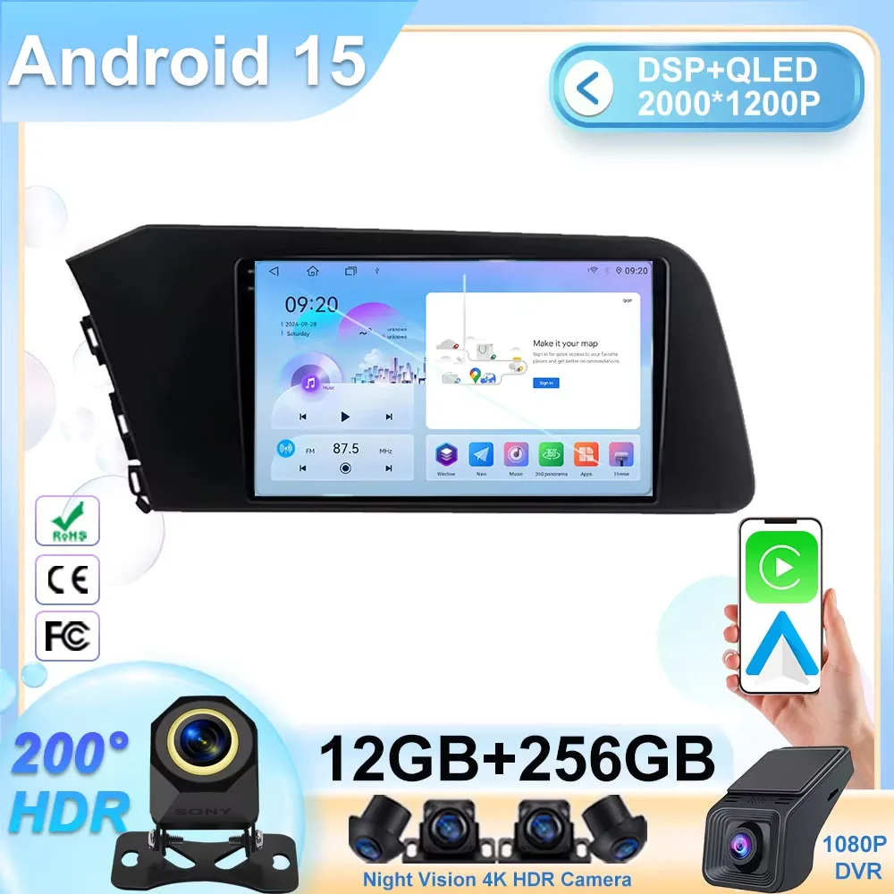 For Hyundai Elantra VII CN7 2020 - 2021 Car Radio Carplay GPS Navigation Stereo Android Auto Screen Bluetooth 5G Wifi No 2din BT
For Hyundai Elantra VII CN7 2020 - 2021 Car Radio Carplay GPS Navigation Stereo Android Auto Screen Bluetooth 5G Wifi No 2din BT