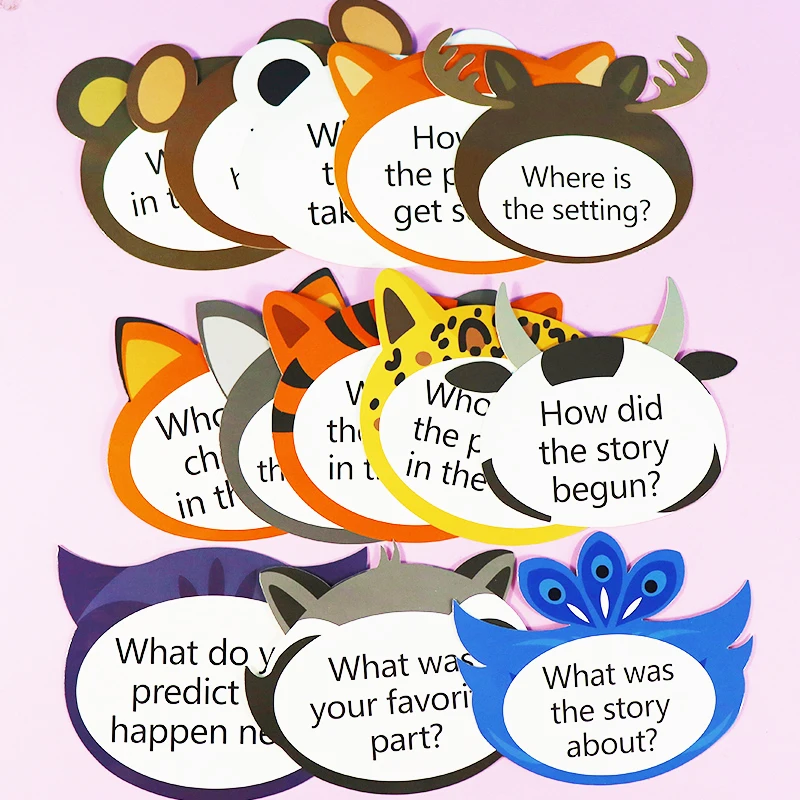 【Question Card】English Questioning Hand Raising Cards Fun Teaching Questions Story Retelling Card for Children
【Question Card】English Questioning Hand Raising Cards Fun Teaching Questions Story Retelling Card for Children