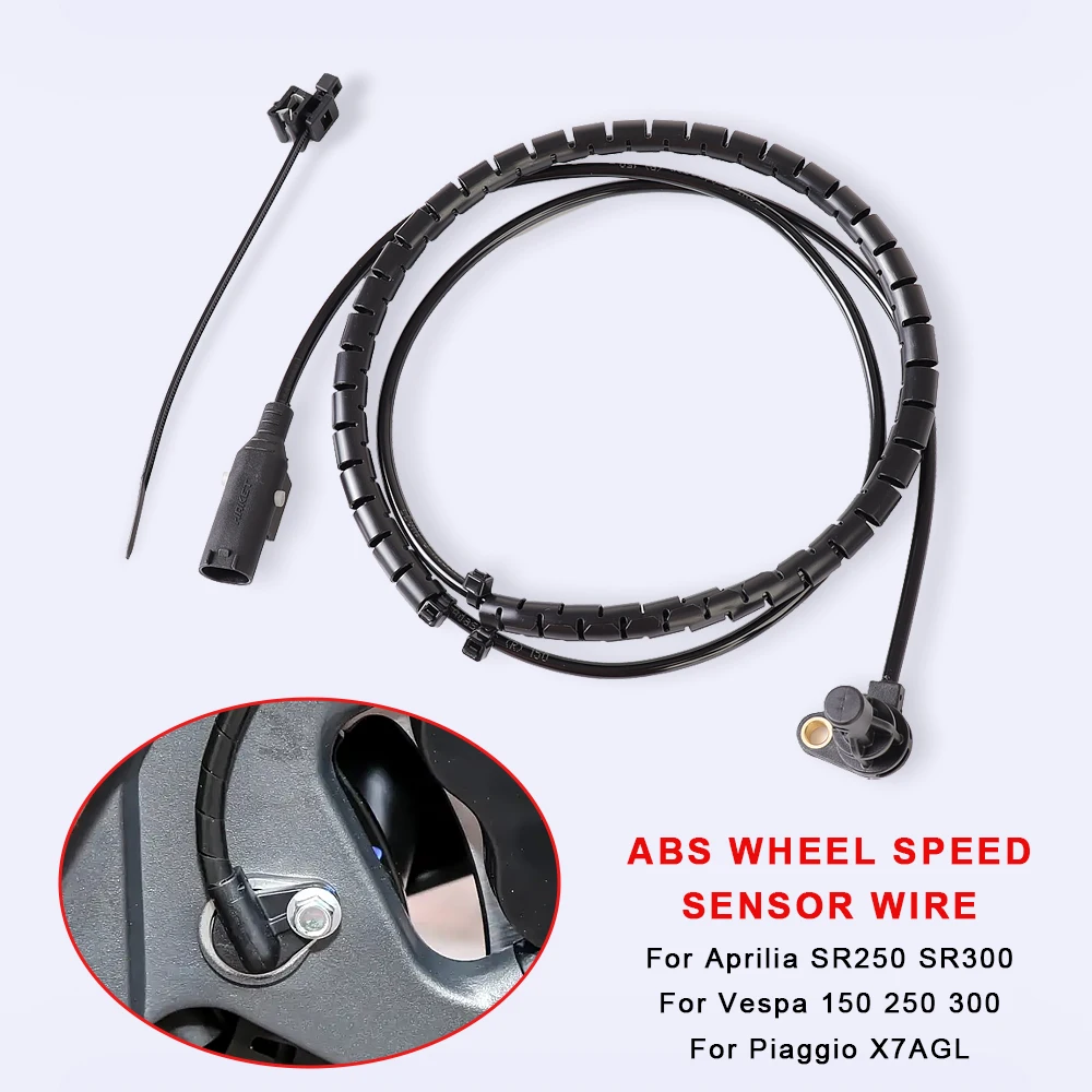 For Aprilia SR250 SR300 Vespa 150 250 300 Piaggio X7AGL Front Rear Motorcycle ABS Wheel Speed Sensor Silicone Wire Accessories
For Aprilia SR250 SR300 Vespa 150 250 300 Piaggio X7AGL Front Rear Motorcycle ABS Wheel Speed Sensor Silicone Wire Accessories