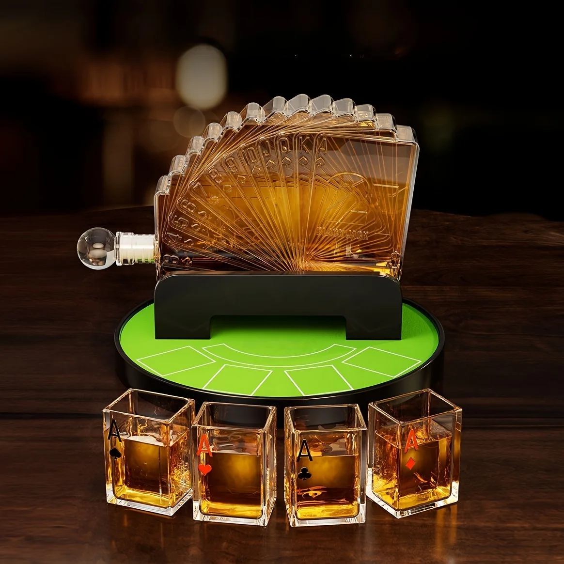 Kollea 37.2oz Whiskey Decanter Set with 4 Glasses, Unique Liquor Decanter, Father's Day Mother's Day Christmas Halloween Thanksg
Kollea 37.2oz Whiskey Decanter Set with 4 Glasses, Unique Liquor Decanter, Father's Day Mother's Day Christmas Halloween Thanksg