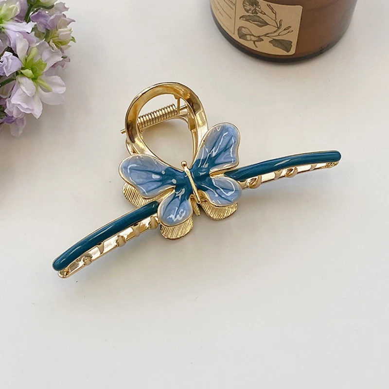 Elegant Large Metal Butterfly Shark Clip for Women Thick Hair Back Head Hair Clamp Non-Slip Strong Hold Hair Accessory for Updo
Elegant Large Metal Butterfly Shark Clip for Women Thick Hair Back Head Hair Clamp Non-Slip Strong Hold Hair Accessory for Updo