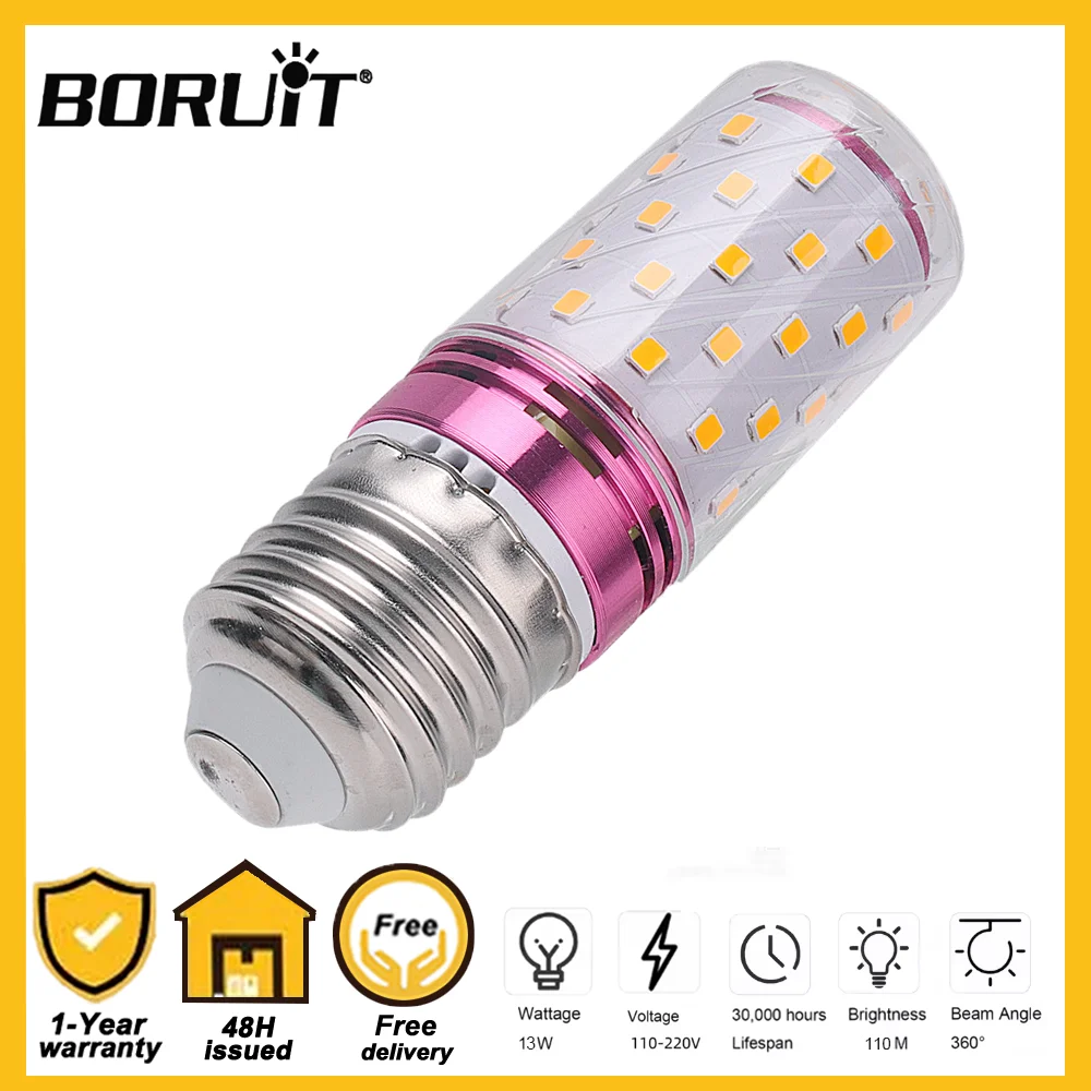Светодиодная лампа BORUiT LED Corn 12W E27, мощный свет 2800K, для дома, аварийного освещения, для спальни, акриловая люстра, подвесной светильник
Светодиодная лампа BORUiT LED Corn 12W E27, мощный свет 2800K, для дома, аварийного освещения, для спальни, акриловая люстра, подвесной светильник