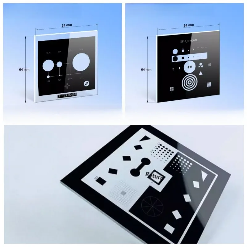 Direct-Write Chrome-Plated Multi-Pattern Calibration Target for 2D Vision Measuring Machine
Direct-Write Chrome-Plated Multi-Pattern Calibration Target for 2D Vision Measuring Machine