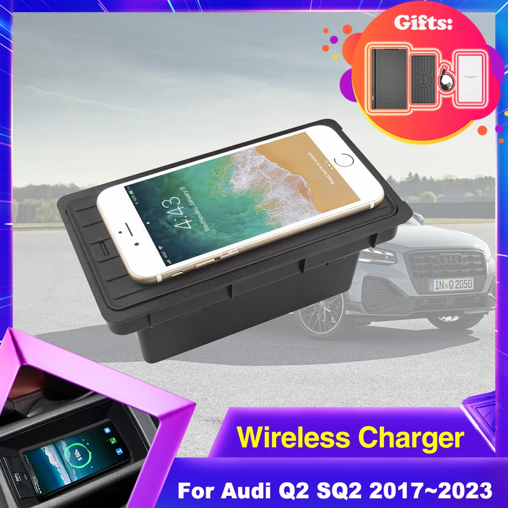 15W Car Wireless Charging Pad for Audi Q2 SQ2 2017~2023 2018 2019 2020 Armrest Box Phone Fast Charger Plate Lighter Accessories
15W Car Wireless Charging Pad for Audi Q2 SQ2 2017~2023 2018 2019 2020 Armrest Box Phone Fast Charger Plate Lighter Accessories