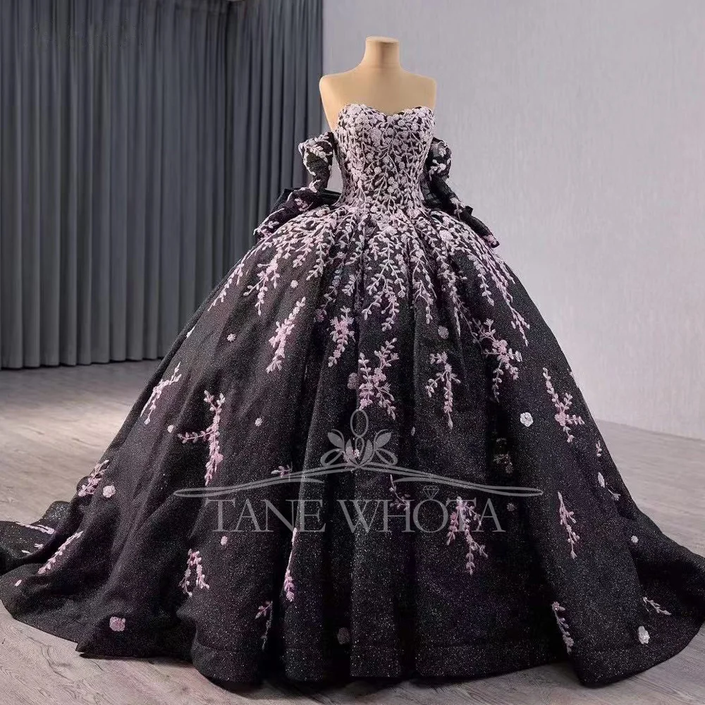 Black Vestidos Para Quinceañera Sweetheart Lace Up Back Beading Bow Customized Luxury Long Dress
Black Vestidos Para Quinceañera Sweetheart Lace Up Back Beading Bow Customized Luxury Long Dress