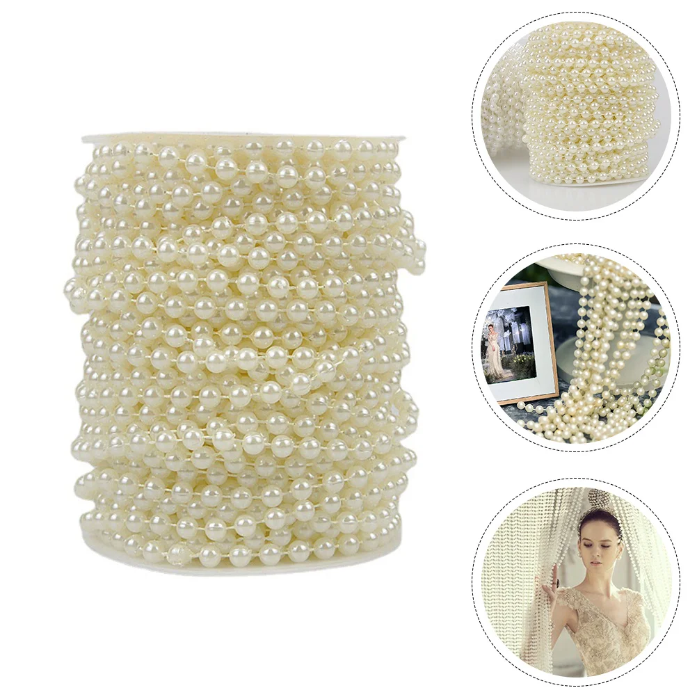 Pearl Hanging Pendant Decor 1 Roll Artificial Pearl Bead Chain for Bedroom Living Room Hotel Christmas Wedding Party Supplies
Pearl Hanging Pendant Decor 1 Roll Artificial Pearl Bead Chain for Bedroom Living Room Hotel Christmas Wedding Party Supplies