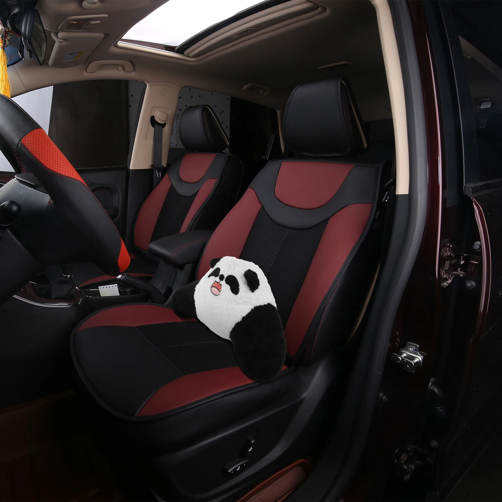 Cute Panda Lumbar Support Car Seat Cushion Universal Back Pillow Office Chair Comfortable Lower Back Cartoon Design Spacesaving
Cute Panda Lumbar Support Car Seat Cushion Universal Back Pillow Office Chair Comfortable Lower Back Cartoon Design Spacesaving