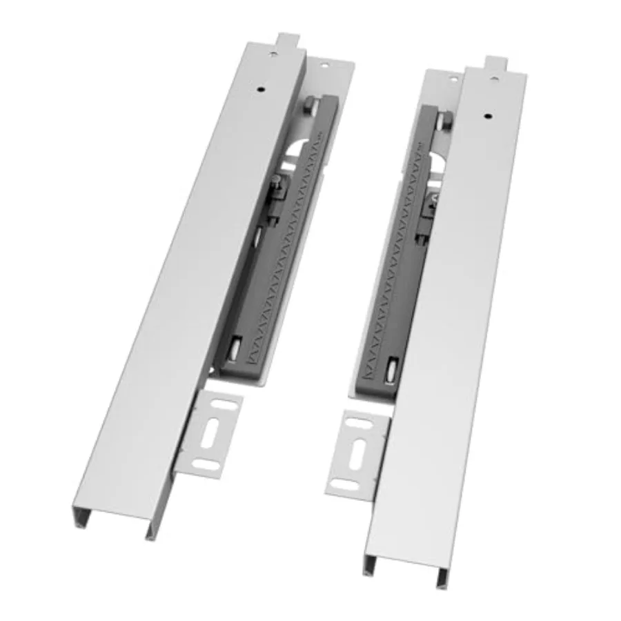 22" Undermount Drawer Slide Bottom Mounted and Bottom Support 88 lb Load Capacity 3-Fold Full Extension visible Drawer Slies 1
22" Undermount Drawer Slide Bottom Mounted and Bottom Support 88 lb Load Capacity 3-Fold Full Extension visible Drawer Slies 1