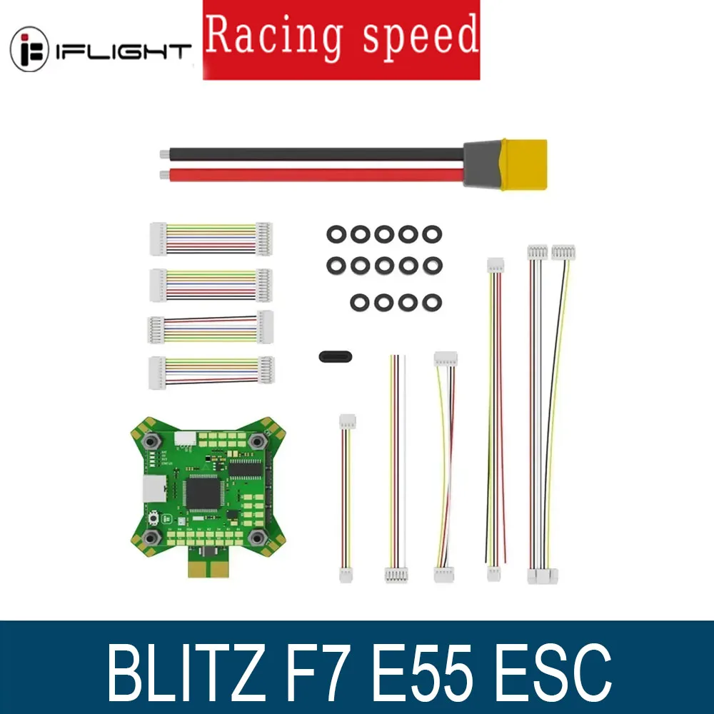 Контроллер полета IFlight BLITZ F7 Stack F722 F7 с BLITZ E55 55A BLHELI32 4in1 ESC 2-6S DShot 600 для RC FPV Drone
Контроллер полета IFlight BLITZ F7 Stack F722 F7 с BLITZ E55 55A BLHELI32 4in1 ESC 2-6S DShot 600 для RC FPV Drone