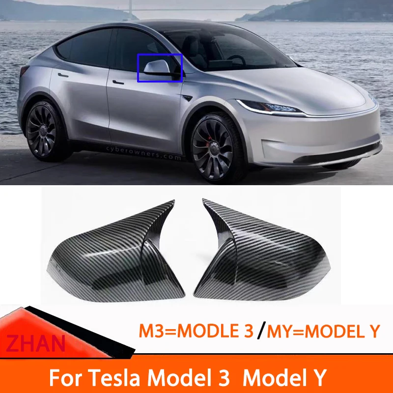 Premium Carbon Fiber Wing Mirror Shell Case for Tesla Model 3 (2017-2024) Model Y (2019-2023) - Durable Exterior Decoration Caps
Premium Carbon Fiber Wing Mirror Shell Case for Tesla Model 3 (2017-2024) Model Y (2019-2023) - Durable Exterior Decoration Caps