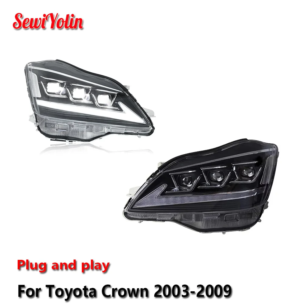 Car LED Headlight Light Assemblies For Toyota 12th generation Crown 2003-2009 Auto Fog DRL Brake Turn Signal Lamp Plug and Play
Car LED Headlight Light Assemblies For Toyota 12th generation Crown 2003-2009 Auto Fog DRL Brake Turn Signal Lamp Plug and Play