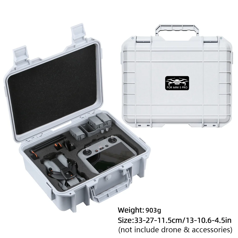 Suitable For DJI Mini 5 Pro Storage Bag High-Strength Storage Box Explosion-Proof Box
Suitable For DJI Mini 5 Pro Storage Bag High-Strength Storage Box Explosion-Proof Box