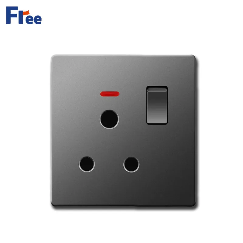 GRAY PC Panel Wall Switch socket with LED, EU Wall Electrical Sockets, South African socket,AC socket,15A socket
GRAY PC Panel Wall Switch socket with LED, EU Wall Electrical Sockets, South African socket,AC socket,15A socket