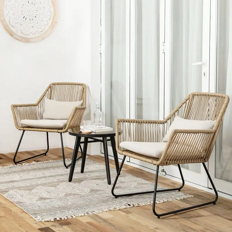 Nordic ins style table and chair combination courtyard rattanchair outdoor outdoorhotel leisure balcony rattan chairthree-pie
Nordic ins style table and chair combination courtyard rattanchair outdoor outdoorhotel leisure balcony rattan chairthree-pie