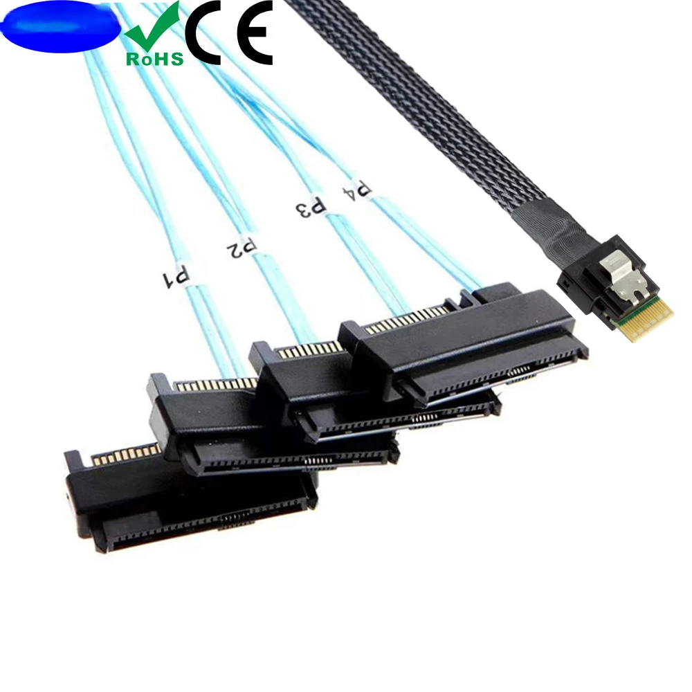 PCI-E Ultraport Slimline SAS 4.0 38pin SFF-8654 4i to 4X SFF-8482 с 15P SATA 2 в 1 серверным целевым кабелем
PCI-E Ultraport Slimline SAS 4.0 38pin SFF-8654 4i to 4X SFF-8482 с 15P SATA 2 в 1 серверным целевым кабелем