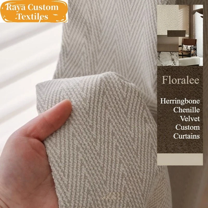 Herringbone Chenille Velvet Blackout Curtains Thickened Luxury Nordic Style Customizable Curtains for Living Dining Room Bedroom
Herringbone Chenille Velvet Blackout Curtains Thickened Luxury Nordic Style Customizable Curtains for Living Dining Room Bedroom