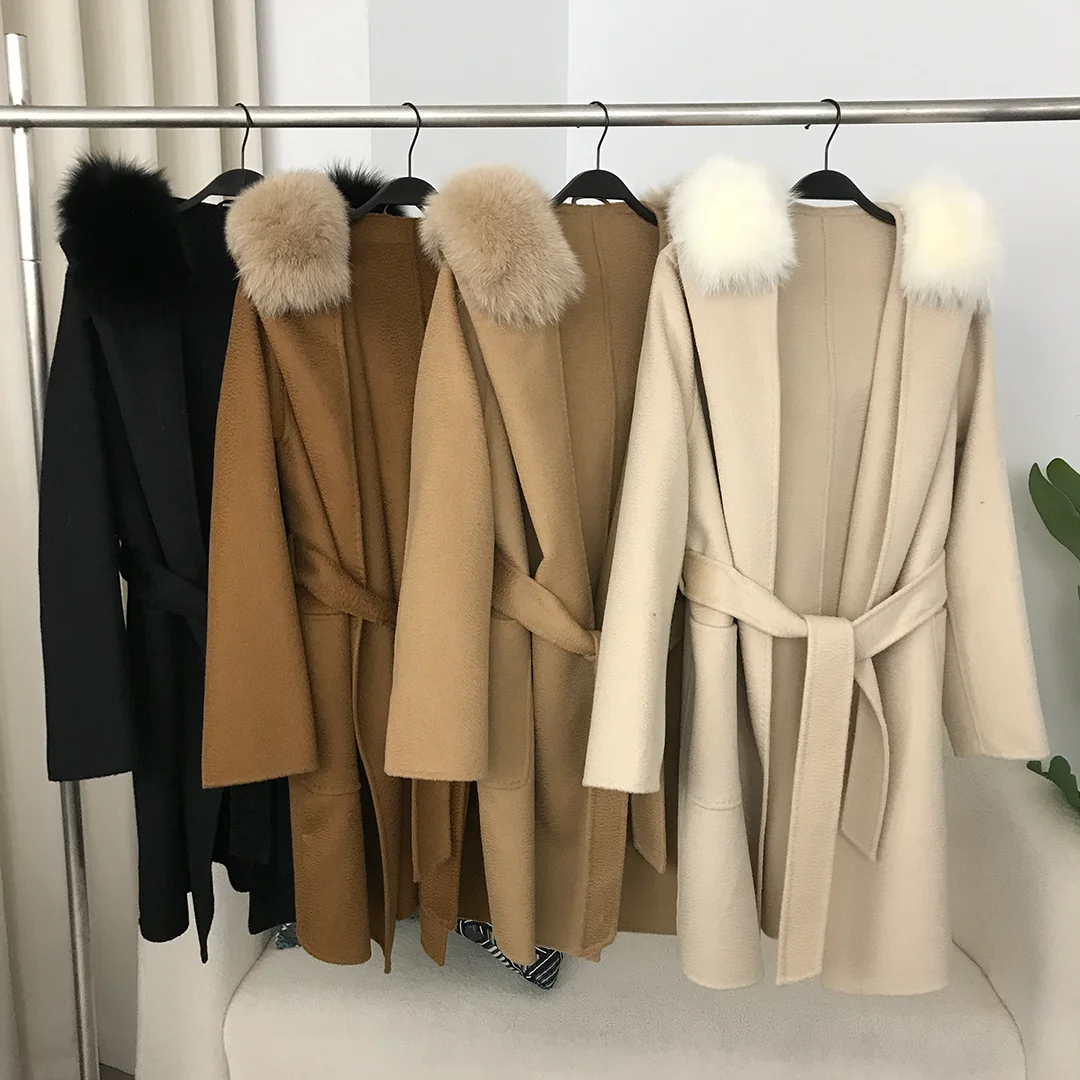 MENINA BONITA 2024 Real Fur Coat Spring Winter Jacket Women Natural Fox Fur Collar Hooded Belt Pocket Loose Outerwear Sweater
MENINA BONITA 2024 Real Fur Coat Spring Winter Jacket Women Natural Fox Fur Collar Hooded Belt Pocket Loose Outerwear Sweater