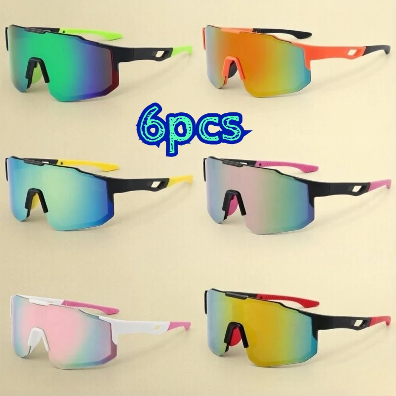 6pcs High-quality Sports Polarized Sunglasses Mirrored lenses, unisex style for outdoor activities.
6pcs High-quality Sports Polarized Sunglasses Mirrored lenses, unisex style for outdoor activities.